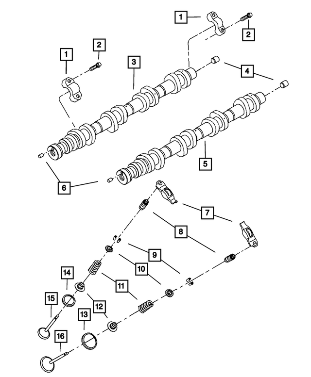 « 6036473AA – Engine 4.7L Eight Cylinder : Arbre à Cames Bouchon, Côté Gauche, Arbre à Cames pour Mopar Image »