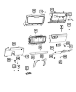 7KV751C5AB - : Instrument Panel Glove Box for Mopar Image