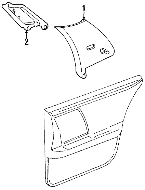 Interior Trim - Quarter Panels for 1994 Cadillac Seville #0