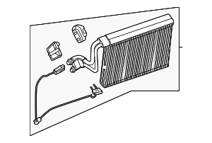 PC3Z19850B - HVAC: A/C Evaporator Core for Ford Image