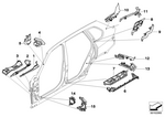 41007160516 - Bodywork: Molded Part Column A, Bottom Ext. Right for BMW Image