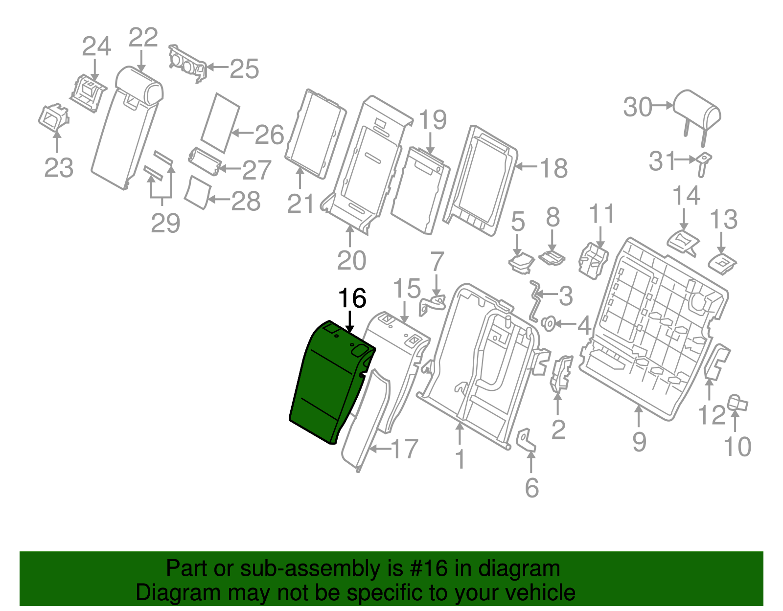 Seat Back Cover - BMW (52-10-3-410-419)