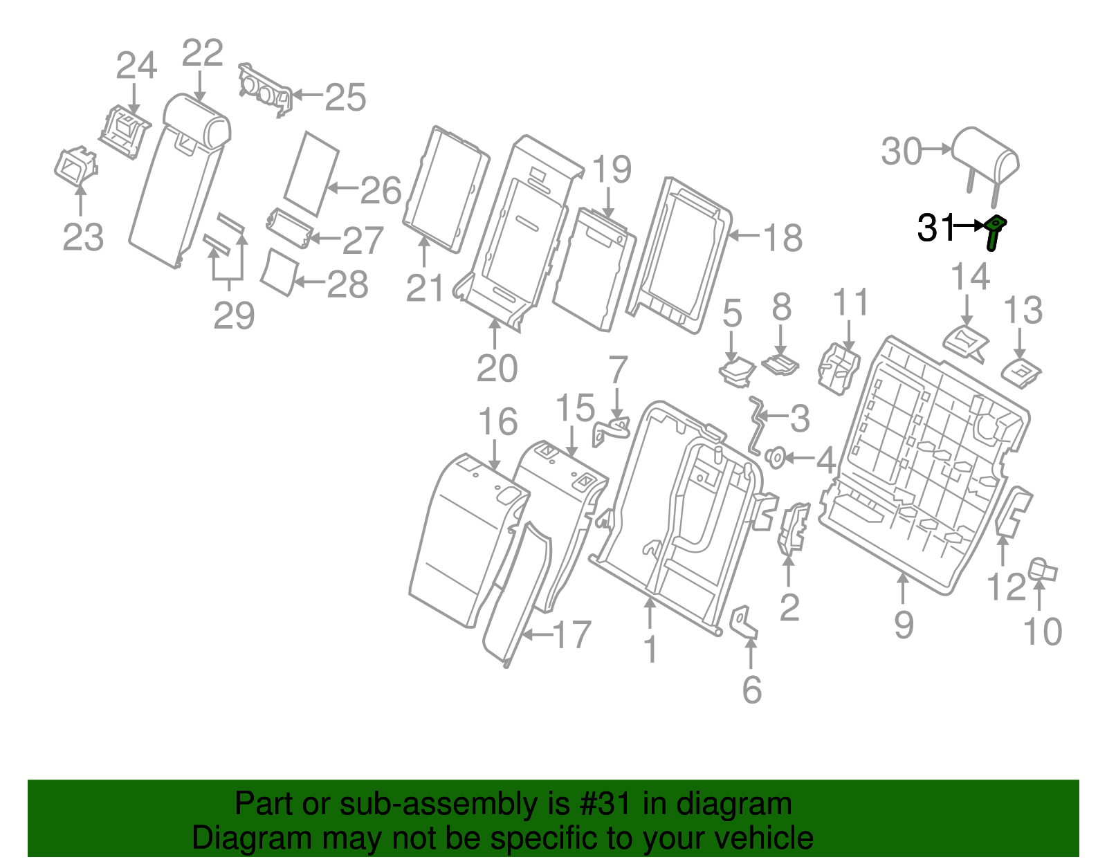 Headrest Guide - BMW (52-10-3-453-567)