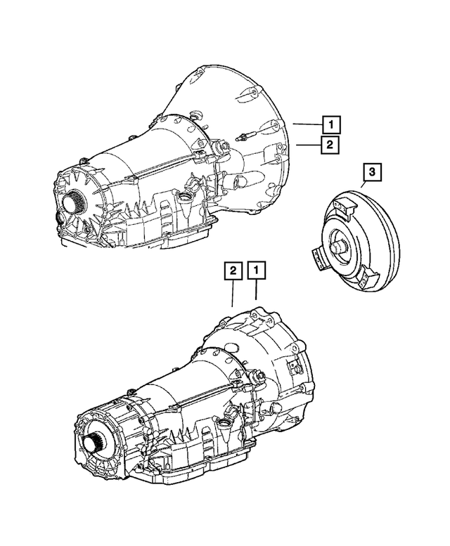 « RL144486AD – Automatic Transmission 5 Speed [DGJ] : Avec Convertisseur De Couple Transmission pour Mopar Image »