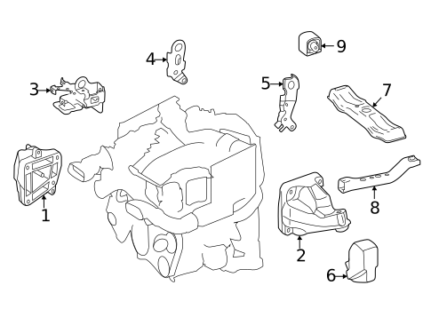Engine & Trans Mounting for 2021 Mercedes-Benz Sprinter 3500XD #0