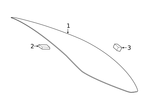Glass & Hardware - Back for 2015 Mercedes-Benz C400 #0