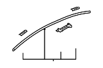7400A167 - Body: Roof Drip Molding for Mitsubishi Image