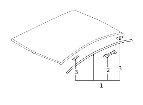 Exterior Trim - Roof for 2014 Mitsubishi Lancer #3