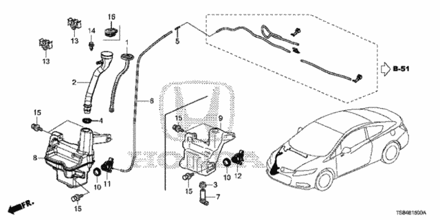 Windshield Washer for 2012 Honda Civic #0