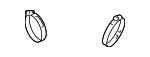 88963676 - Engine: Duct Clamp for Chevrolet: Uplander | Pontiac: Montana | Saturn: Relay Image