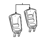 5016264AA - Body: Face Plate for Chrysler: Town &amp; Country, Voyager | Dodge: Caravan, Grand Caravan Image