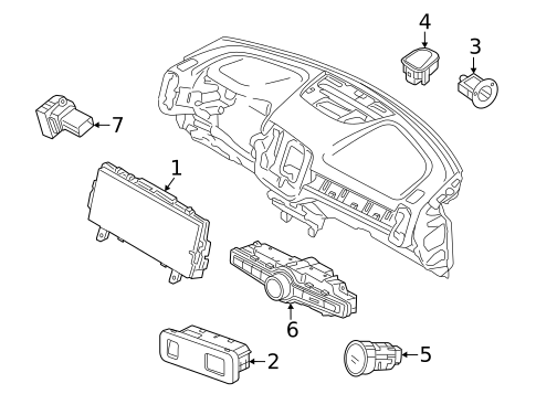 Headlamp Components for 2019 Volvo S90 #1