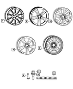 4726383AB - Wheels: Steel Wheel for Dodge: Dart Image