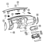 7RD46RN8AA - : Instrument Panel Glove Box for Mopar Image