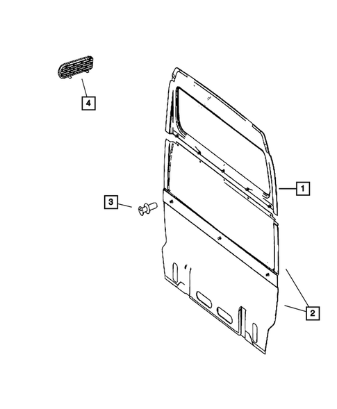 Panels-Moldings-Scuff Plates, Pillar, Cowl, 1/4 Panel Trim and Cargo Covers for 2008 Dodge Sprinter 2500 #10