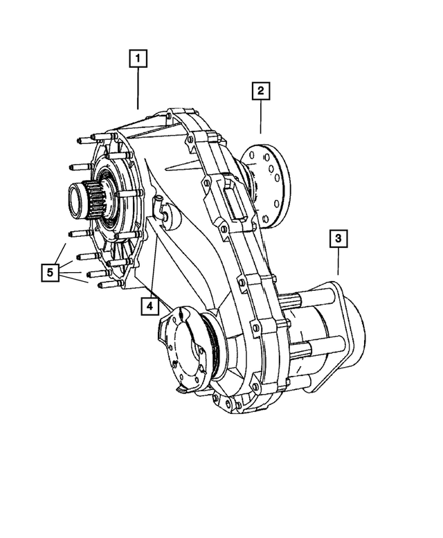 5143757AA - Transfer Case Model 140 [DHZ]: Driveshaft Yoke Flange for Mopar Image