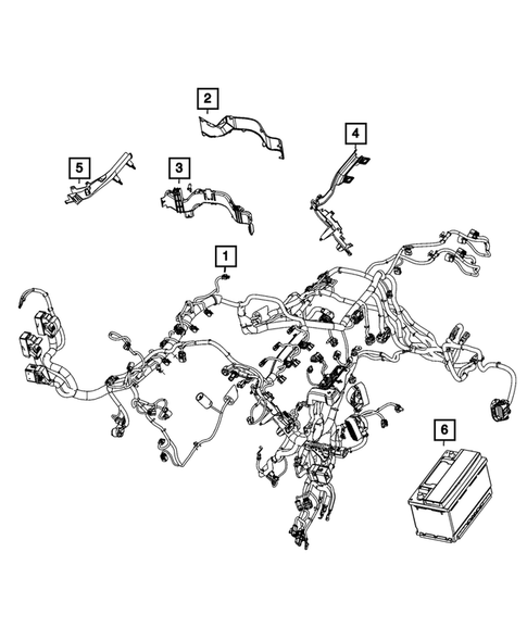Wiring, Powertrain for 2023 Ram 3500 #11