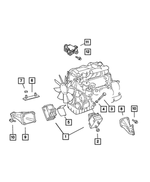 6104239AA - Engine Mounting: Screw for Mopar Image