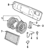 51712250462 - HVAC: Panel for BMW: 318i, 318is, 323i, 323is, 325i, 325is, 328i, 328is, M3 Image