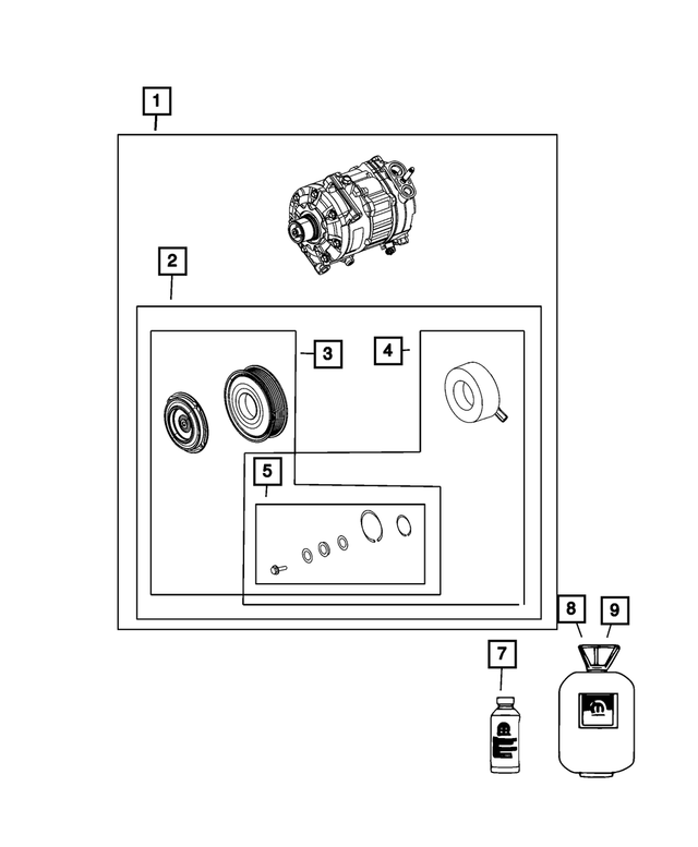 68224150AB - Air Conditioners and Heaters: Compressor Lubricant for Mopar Image
