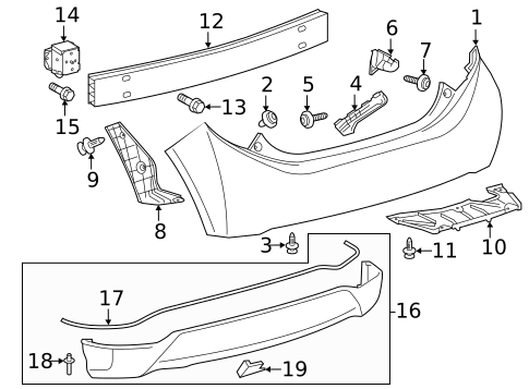 Rear Spoiler for 2017 Toyota Prius C #0