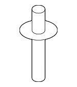 9026904054 - Body: Spoiler Rivet for Toyota: 4Runner, Crown Signia, Echo, Grand Highlander, Highlander, Prius C, RAV4, Tacoma Image