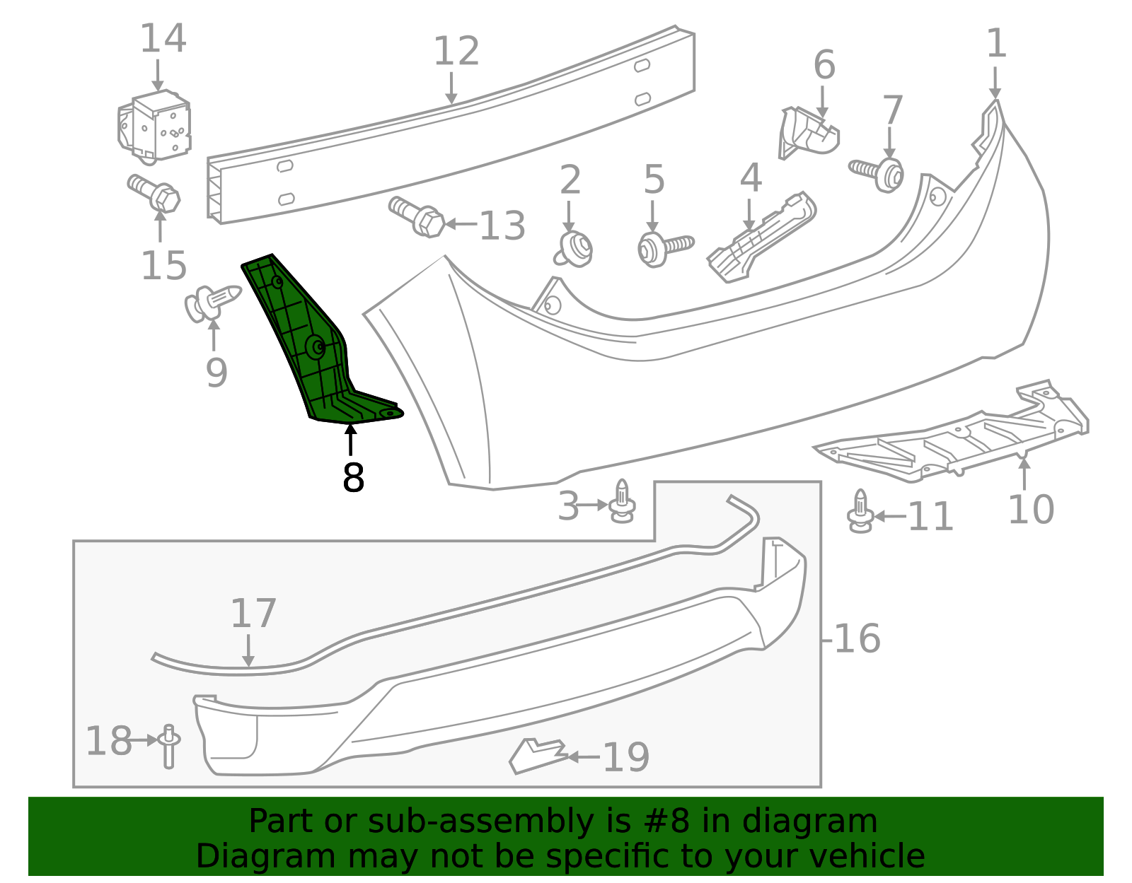 52591-52330 - Bumper Seal 2012-2014 Toyota Prius C | Norm Reeves Toyota ...