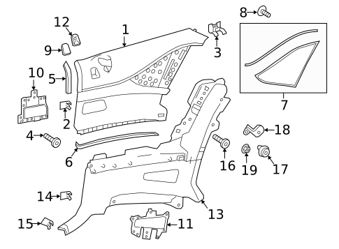 Interior Trim - Quarter Panels for 2020 Mercedes-Benz S63 AMG #3