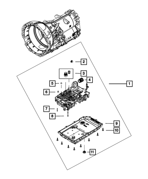 Valve Body, Accumulator, Solenoid and Parking Sprag for 2012 Chrysler 300 #0