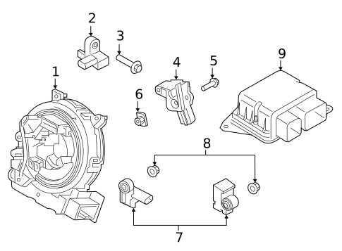 Air Bag Components for 2021 Ford Ranger #1