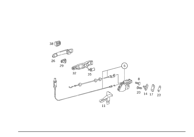 1637302135 - : Lock for Mercedes-Benz Image