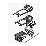 84650Q4540CSD - Body: Upper Cover for Kia: Niro EV Image