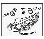 92102E6700 - Electrical: Headlamp Assembly for Hyundai Image