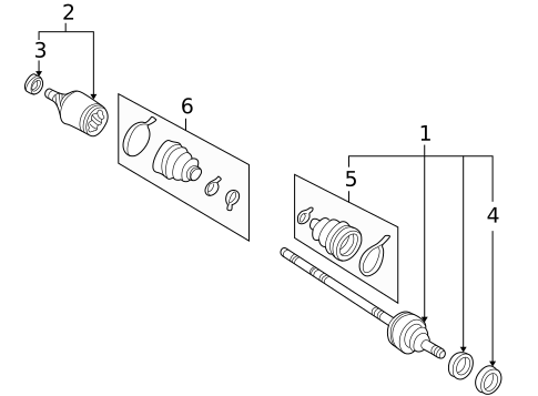 Drive Axles for 2002 Nissan Quest #1