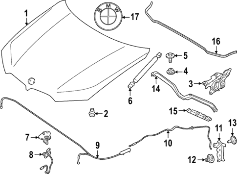 Hood & Components for 2023 BMW iX #0