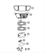 68316175AC - Air Conditioners and Heaters: Center Stack for Chrysler: Pacifica, Voyager Image