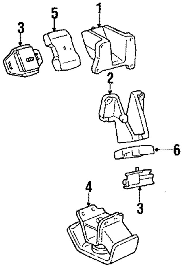 1236175010 - Engine: Front Mount for Toyota Image