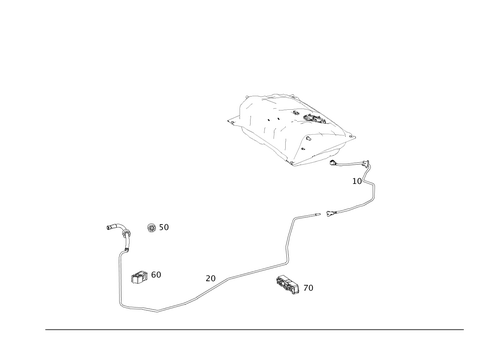 Fuel Lines, Gasoline Vehicles for 2021 Mercedes-Benz AMG GT Black Series #0