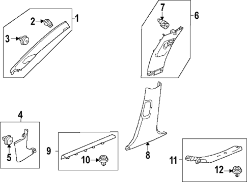 Interior Trim - Pillars for 2023 Honda Accord #0