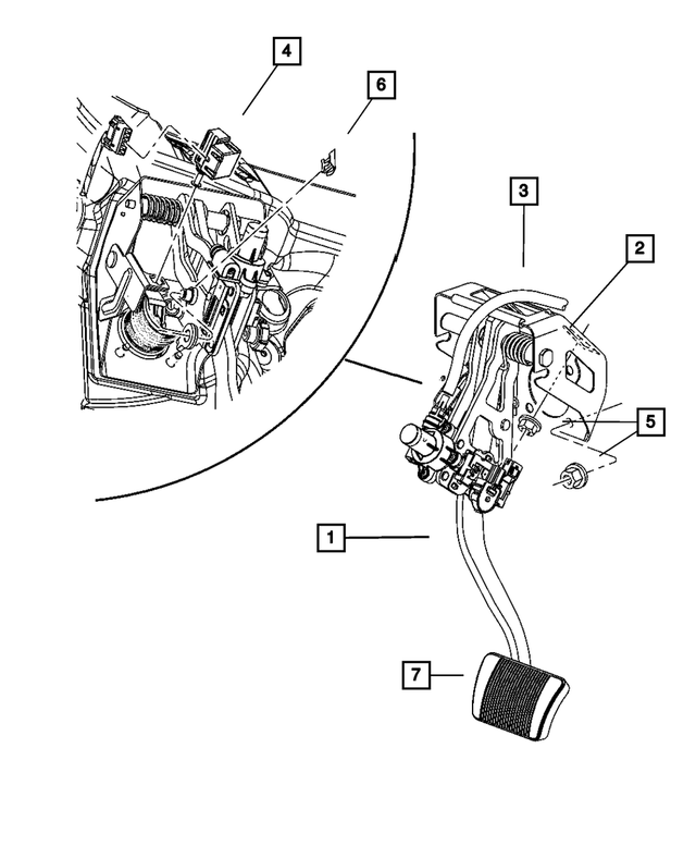 4726007AH - Service Brakes: Brake Pedal for Mopar Image
