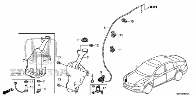 Windshield Washer for 2014 Honda Accord #0