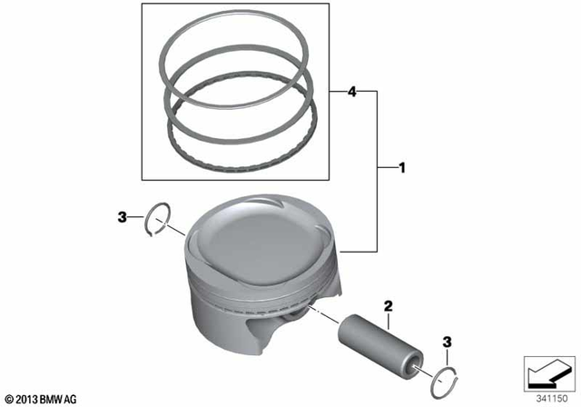 11257700411 - : Repair Kit Piston for BMW-Motorrad Image
