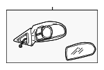 876202D520 - : 2001-2006 Hyundai Elantra - Mirror Outside for Hyundai: Elantra Image