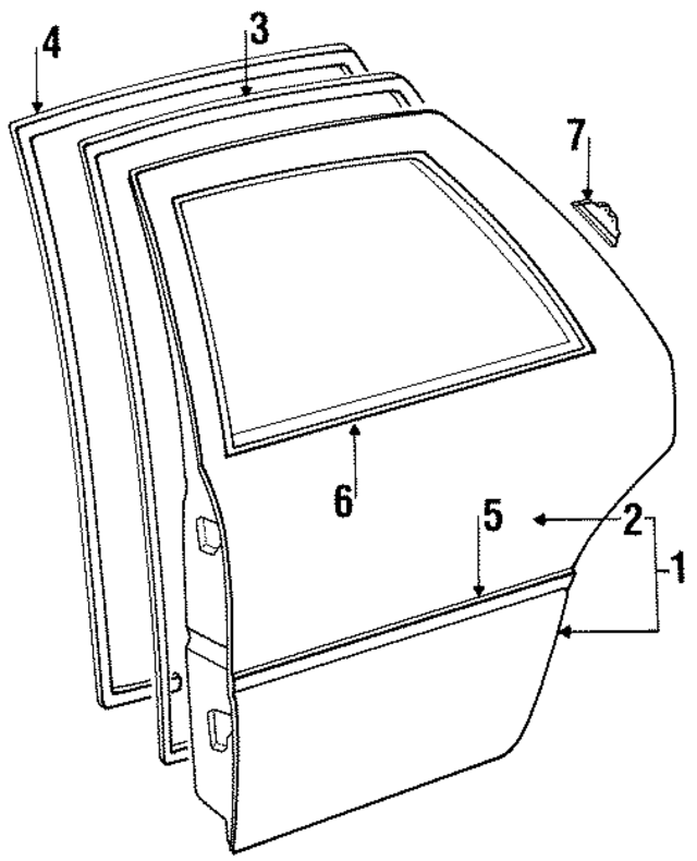 1988  1992 Mazda Side Molding G21250683