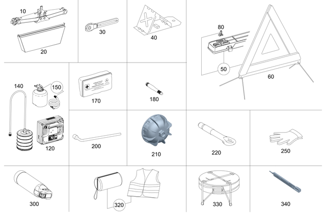 5834300 - Tools and Accessories: Safety Vest for Mercedes-Benz Image