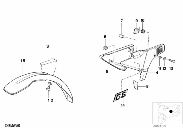46611244578 - Frame and Mounting Parts: Foil                      for BMW-Motorrad Image
