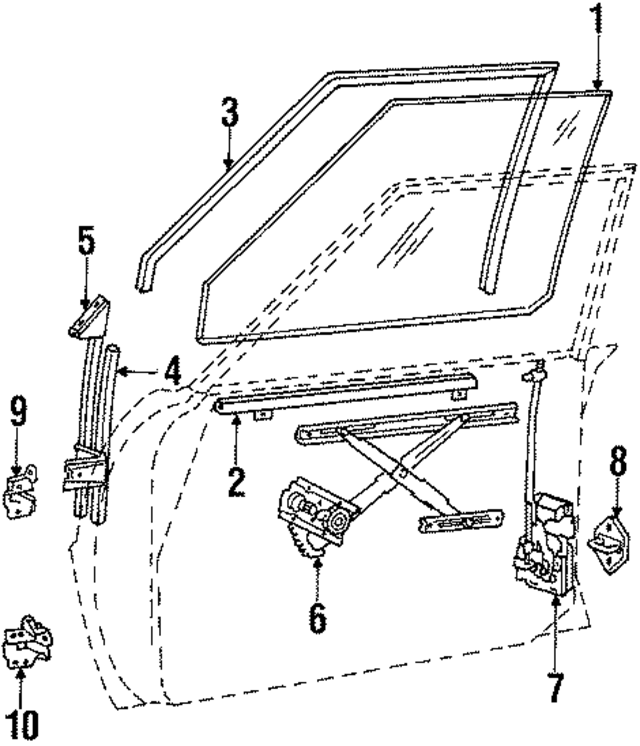 MB105582 - Body: Glass for Mopar Image