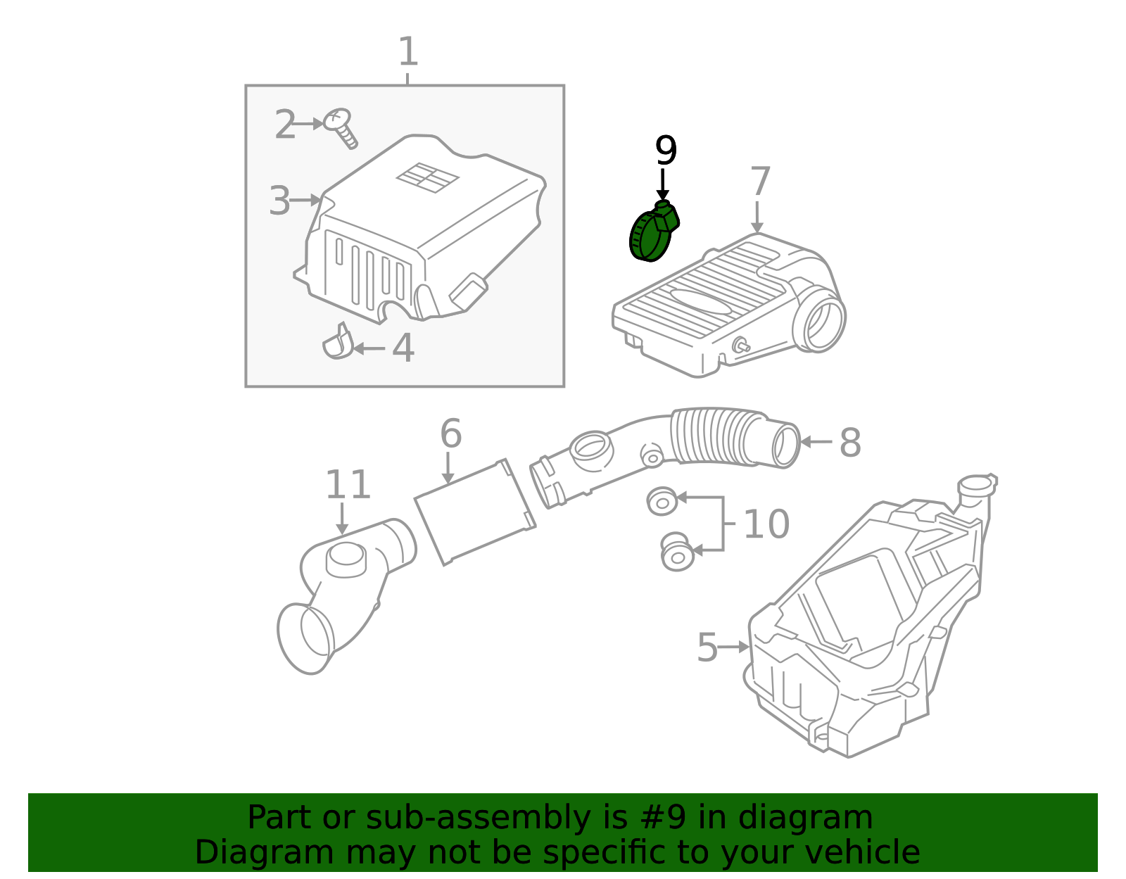2006-2009 GM Air Cleaner Outlet Duct Clamp 15810289 GM | GMPartsDirect.com
