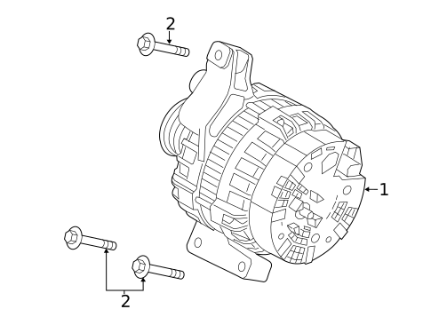 Alternator for 2022 Land Rover Discovery Sport #1
