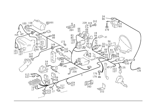 Inboard Cable Harness for 1993 Mercedes-Benz 500E #0